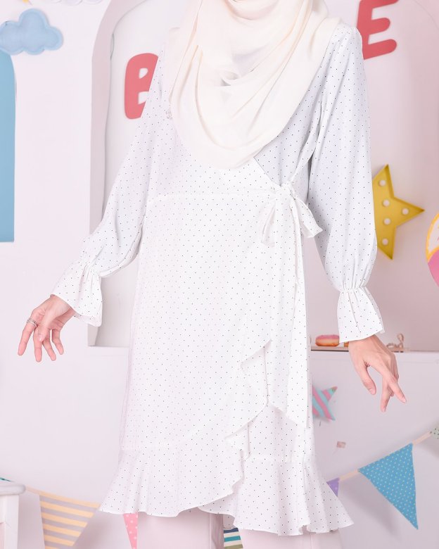 Tunic Wrap Carmalita - Noir White