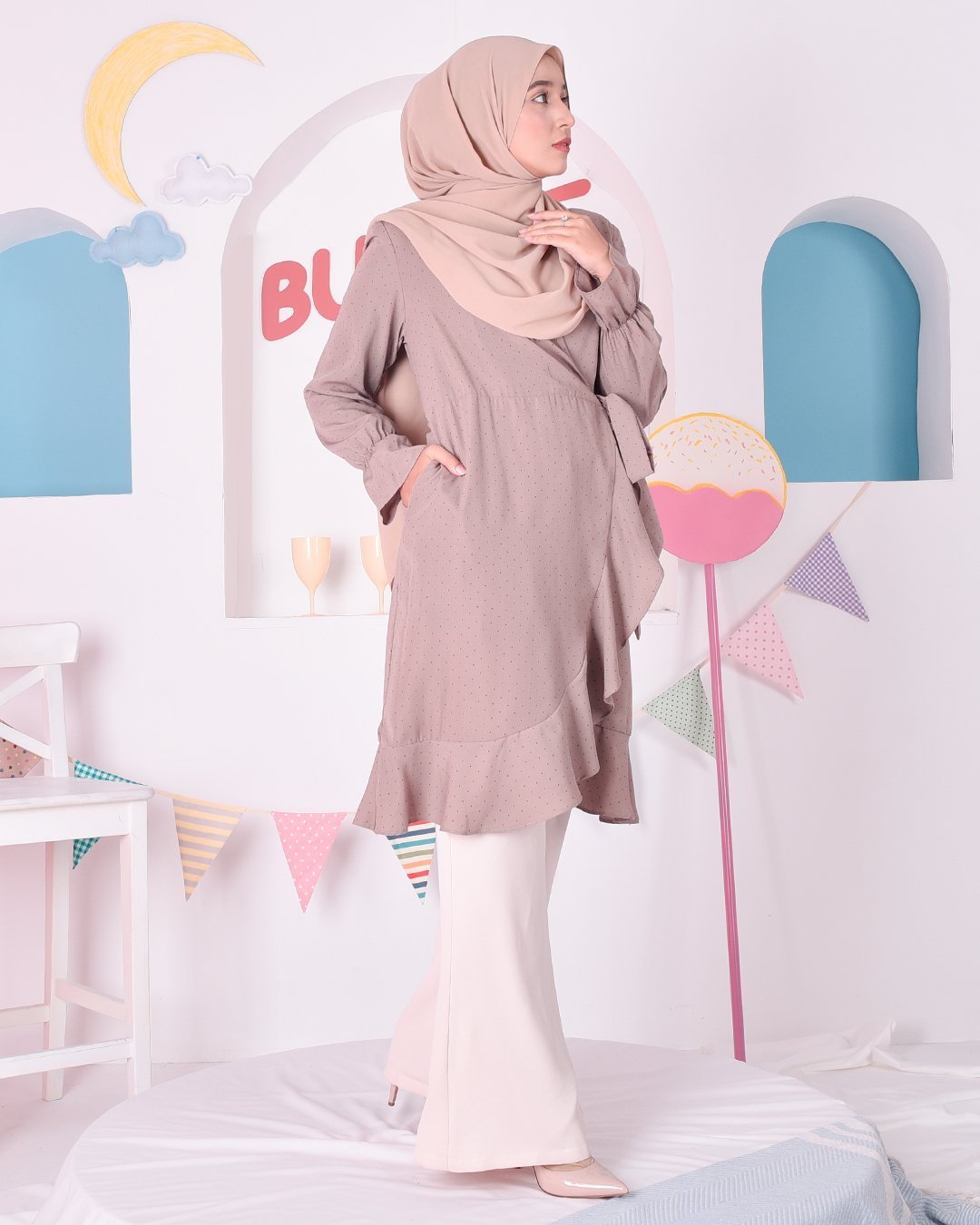 Tunic Wrap Carmalita - Perla Brown