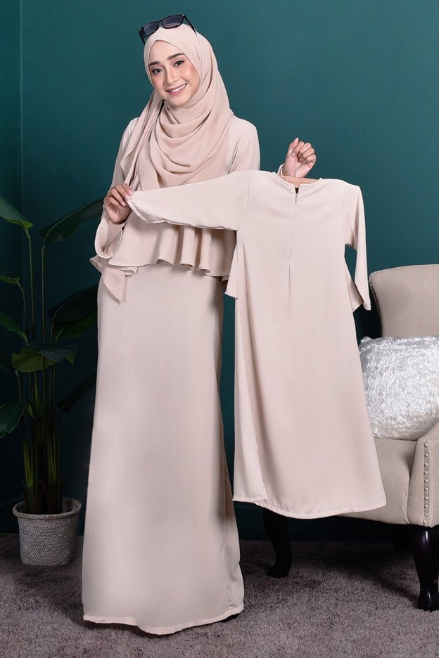 Abaya Alifa II Kids - Vanilla Cream