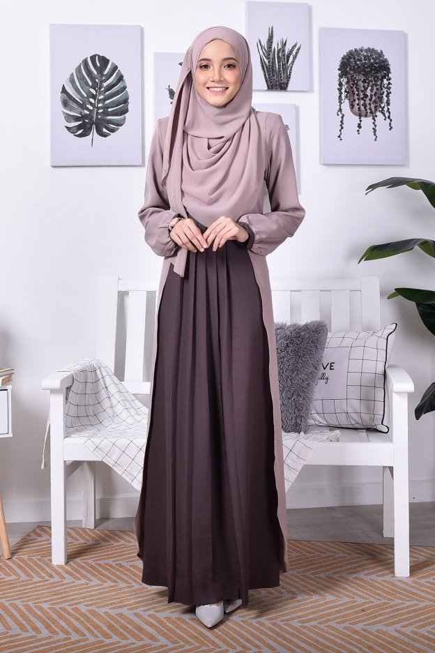 Abaya Cardi Clara - Brown Choco