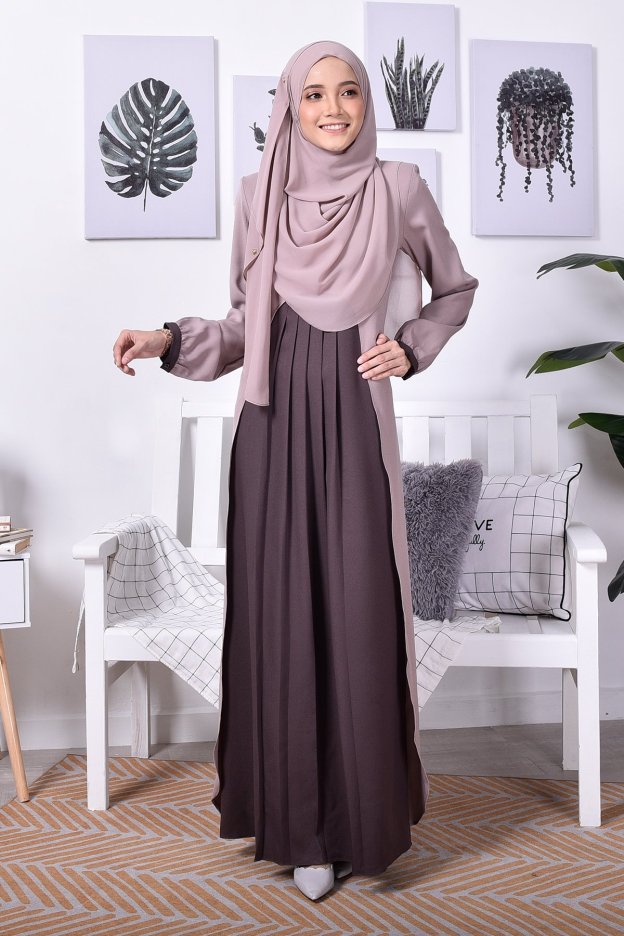 Abaya Cardi Clara - Brown Choco