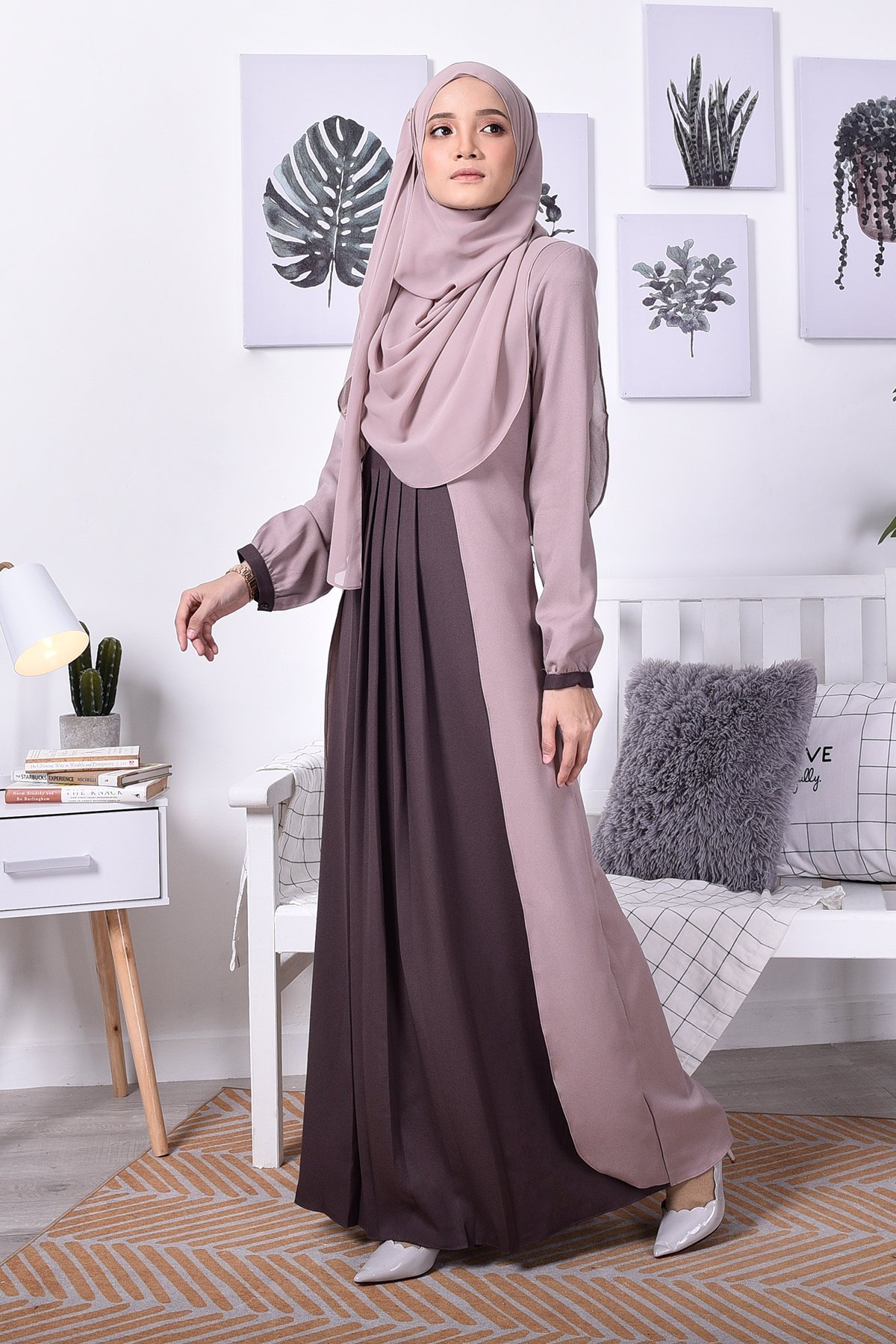 Abaya Cardi Clara - Brown Choco