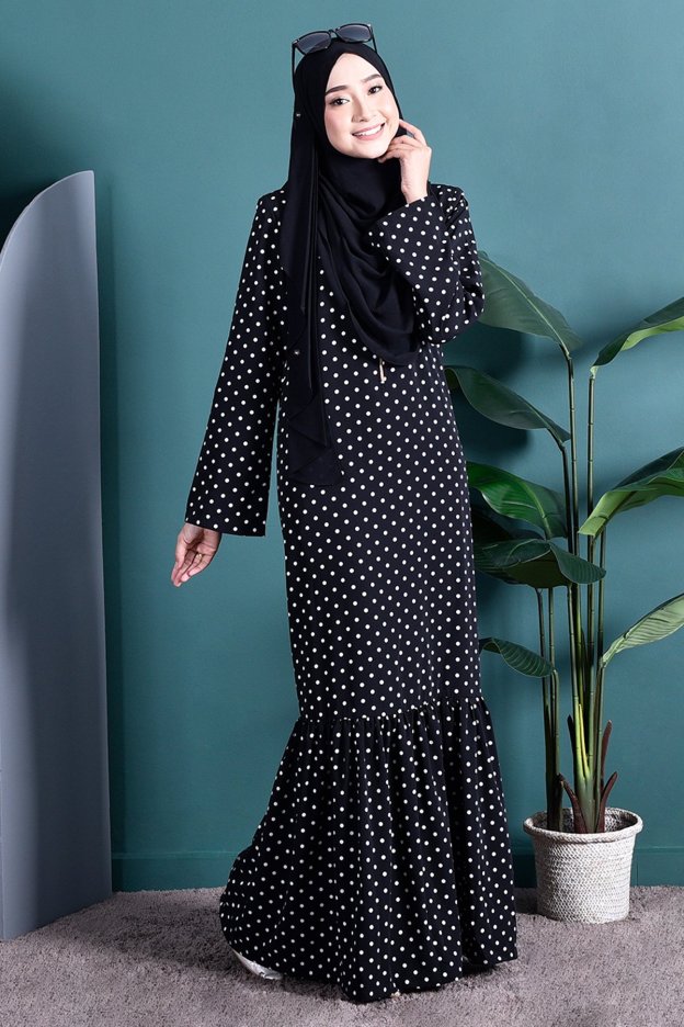 Abaya Cassy - Dark Black
