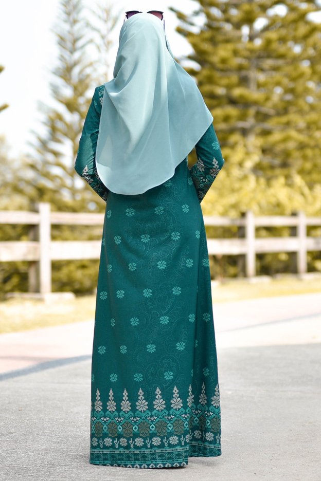 Abaya Songket Amelia - Green
