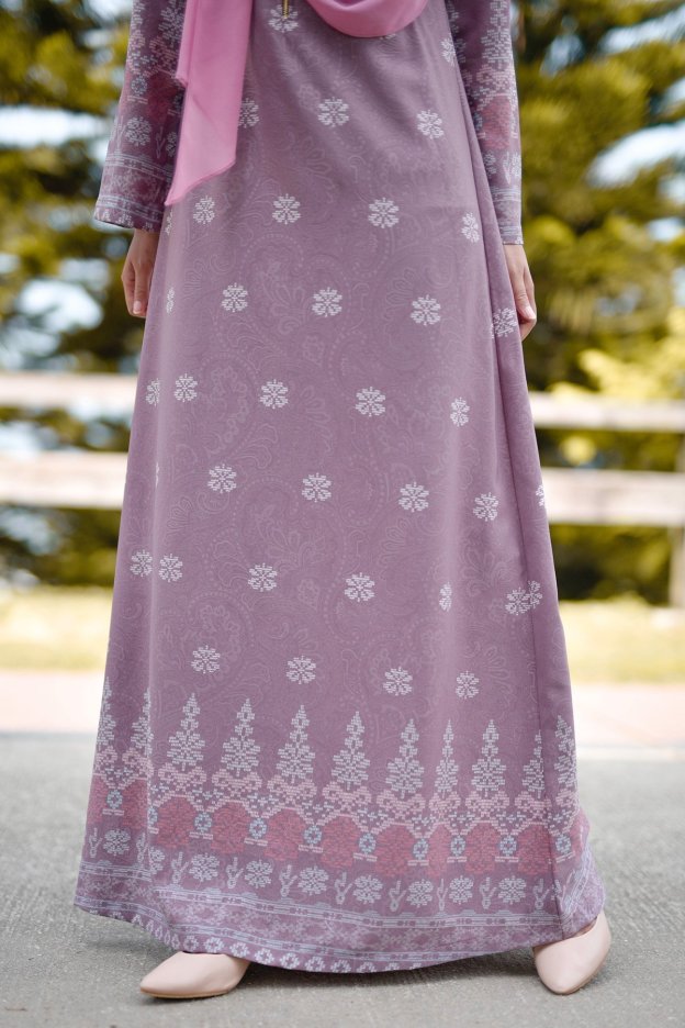Abaya Songket Amelia - Purple