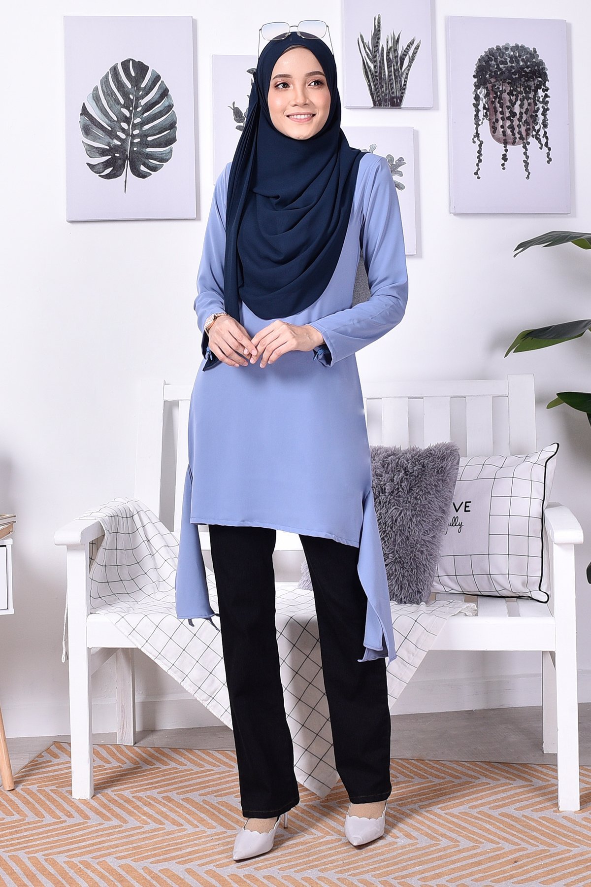 Blouse Freda - Periwinkle Blue
