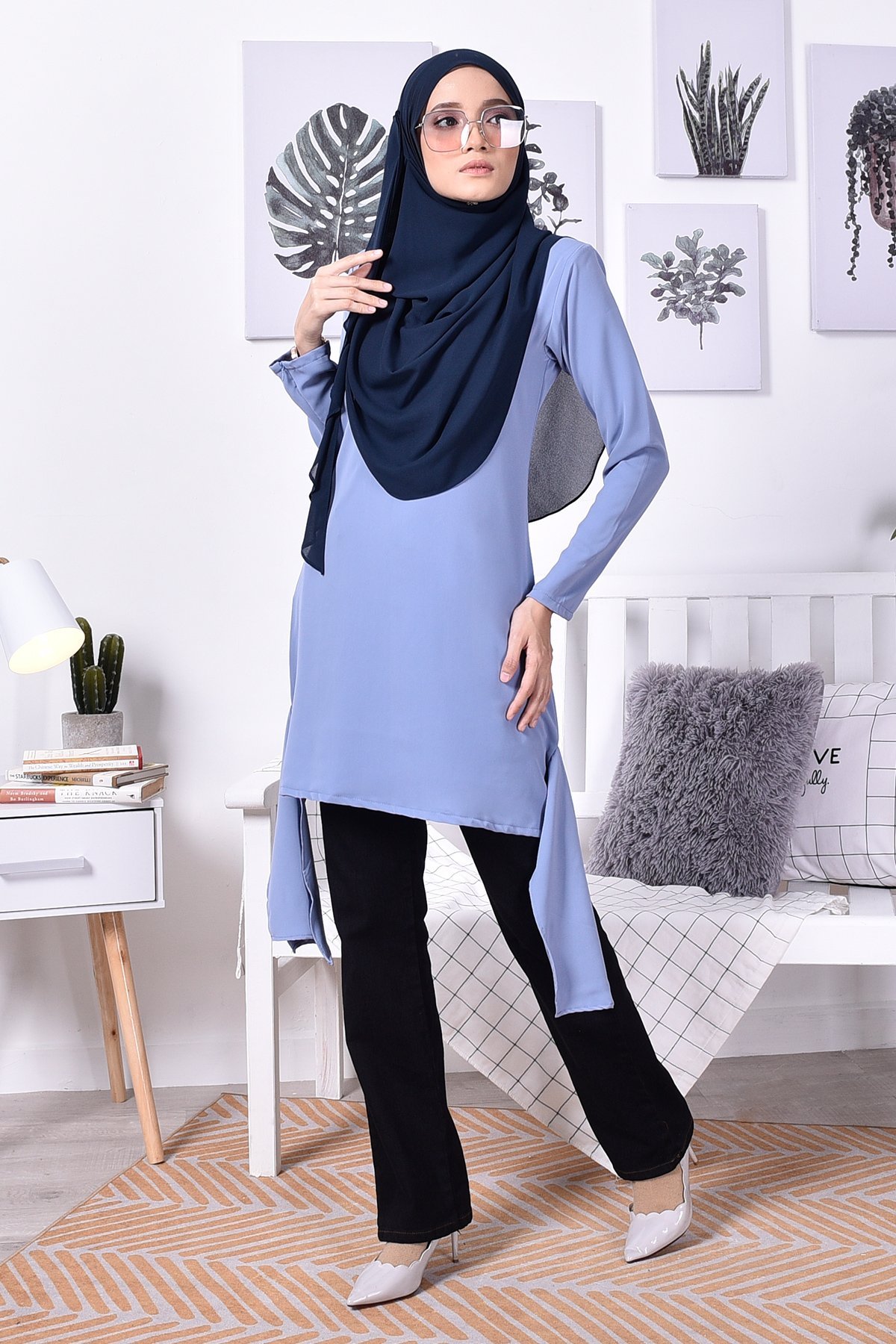 Blouse Freda - Periwinkle Blue