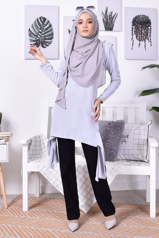 Blouse Freda - Steel Grey