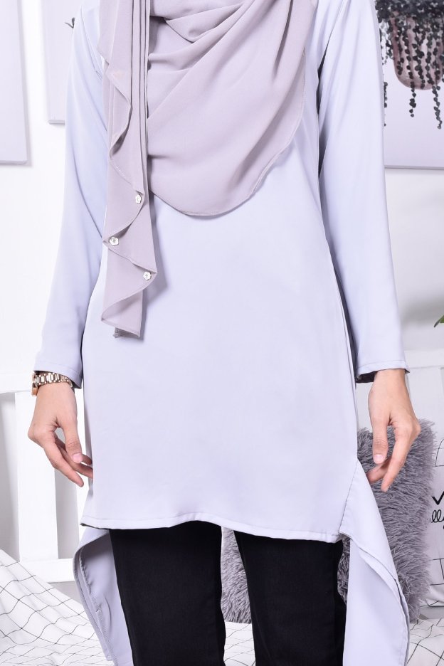 Blouse Freda - Steel Grey