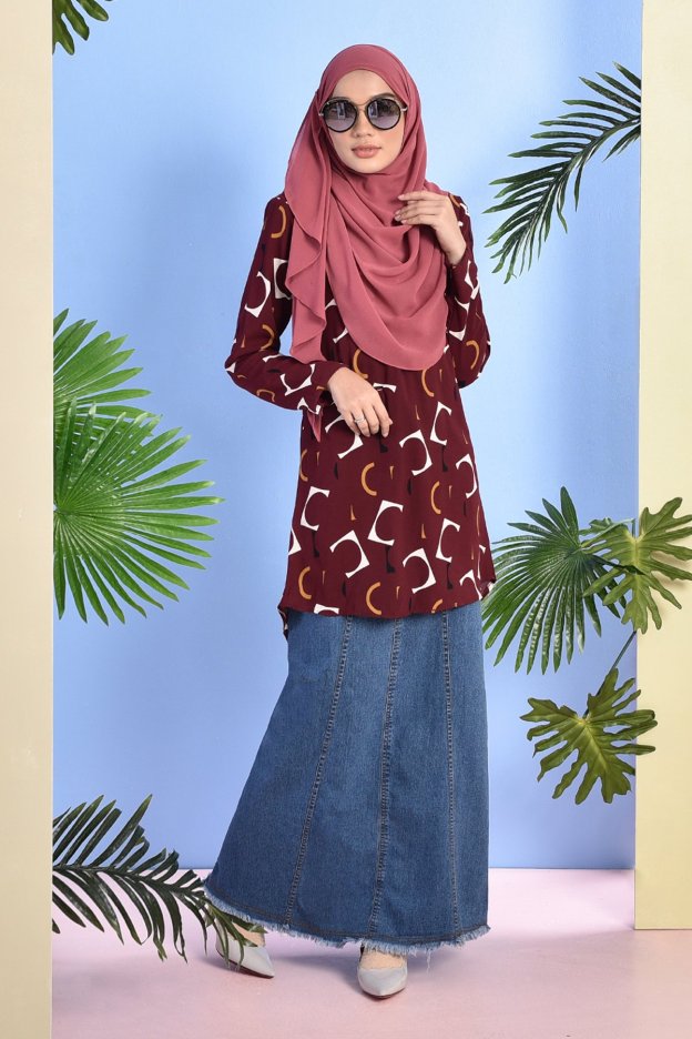 Skirt Jeans Delfina Denim Fringe - Bio Bleach
