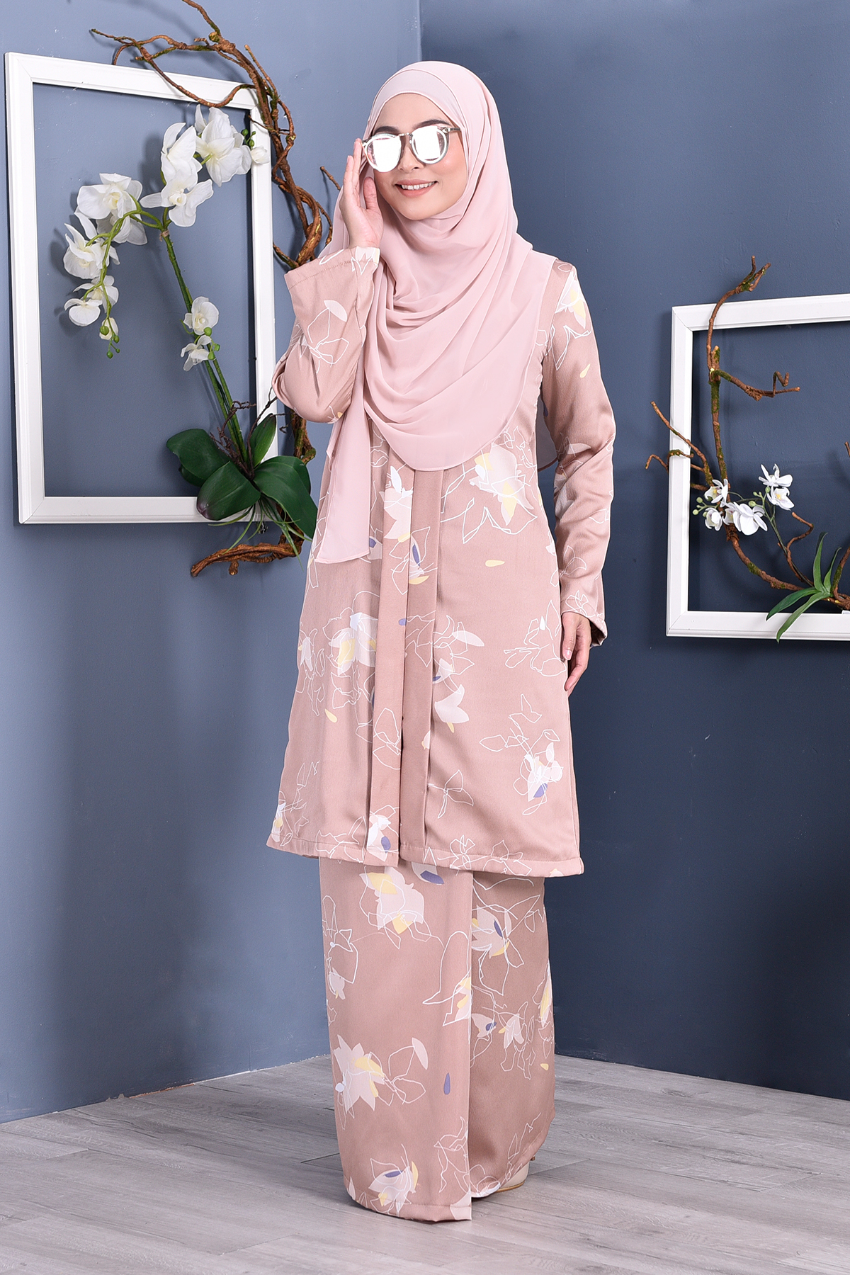 Baju Kebarung Reyna - Brown