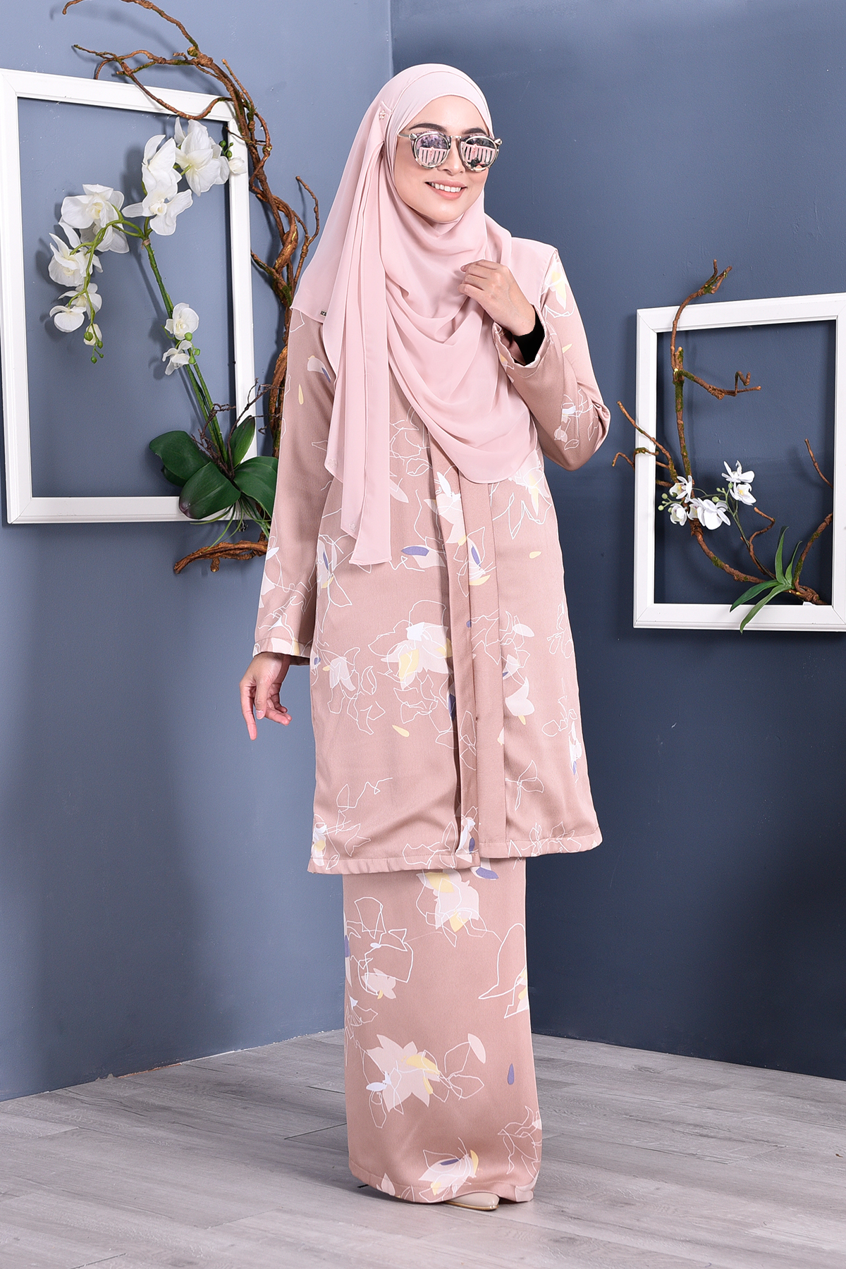 Baju Kebarung Reyna - Brown