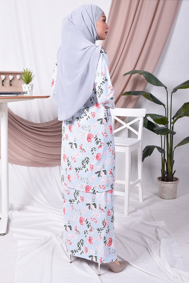 Baju Kebarung Tina - Sky Blue