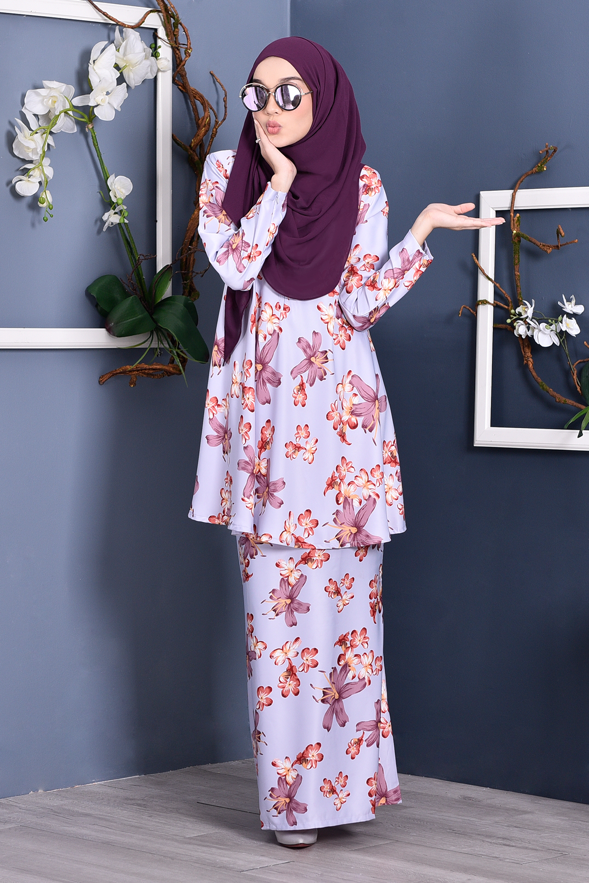 Baju Kurung Barbie Melly - Opal Purple