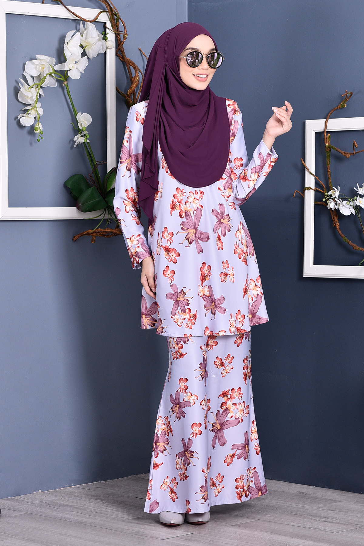 Baju Kurung Barbie Melly - Opal Purple