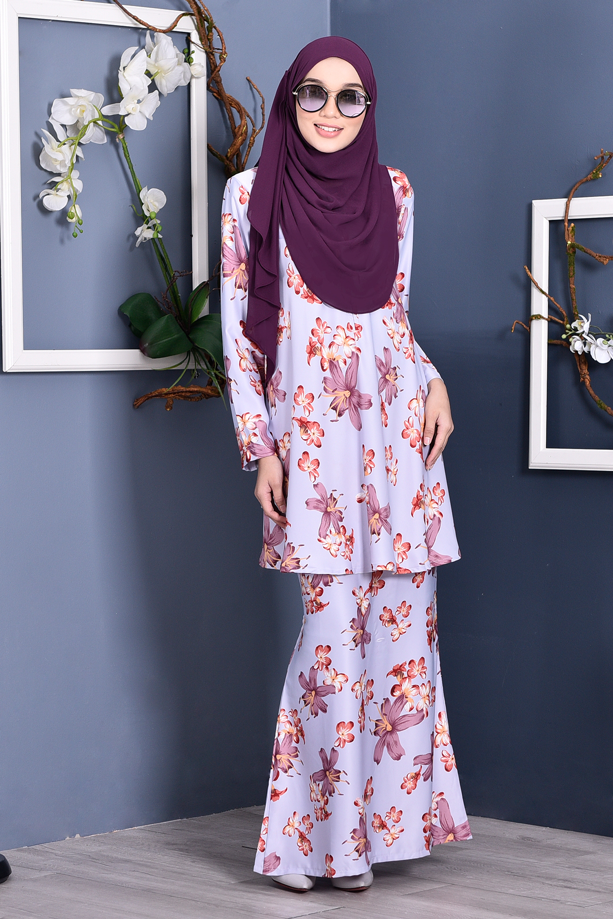 Baju Kurung Barbie Melly - Opal Purple