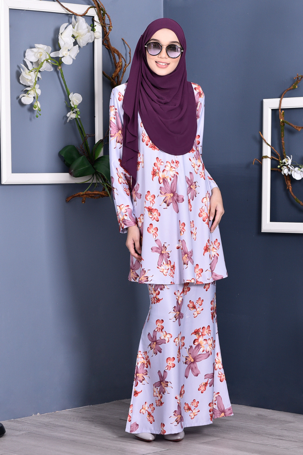 Baju Kurung Barbie Melly - Opal Purple