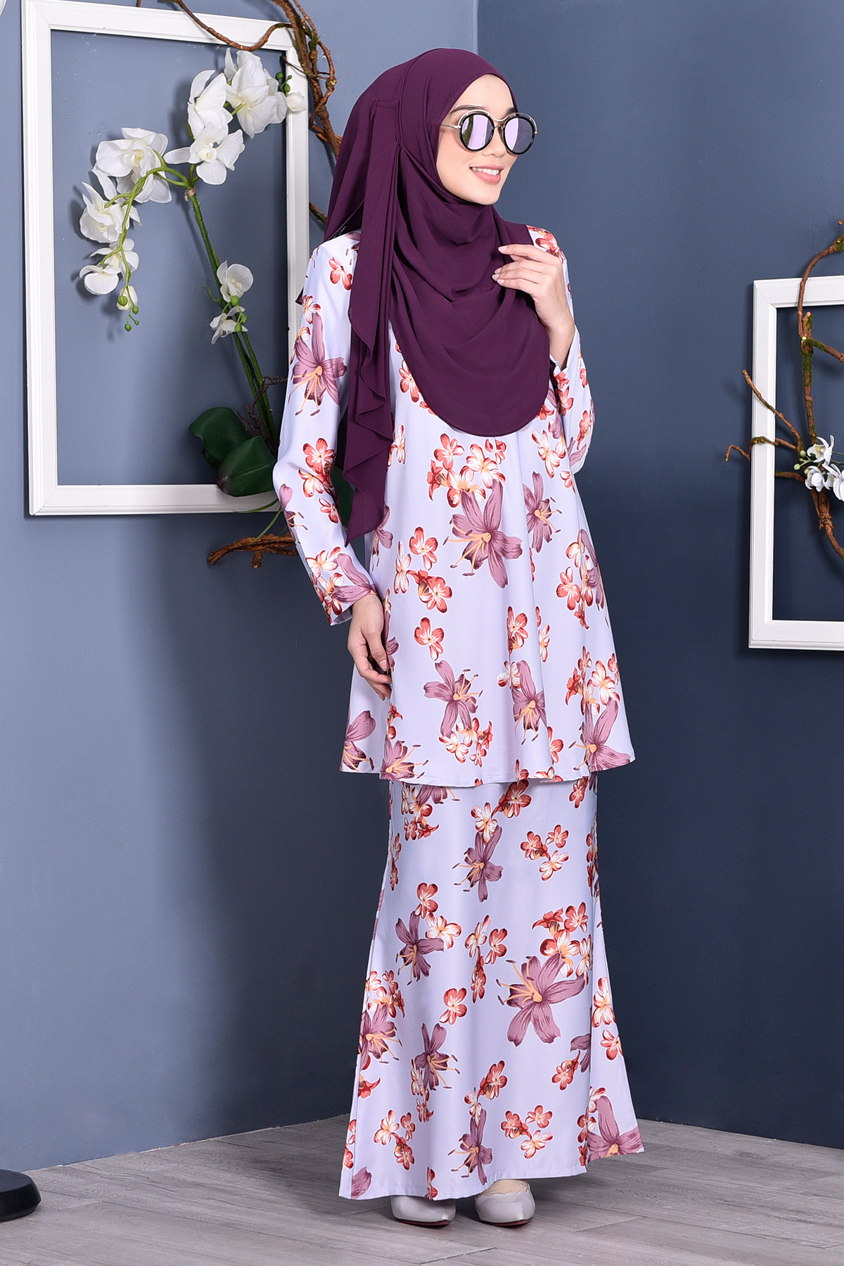 Baju Kurung Barbie Melly - Opal Purple