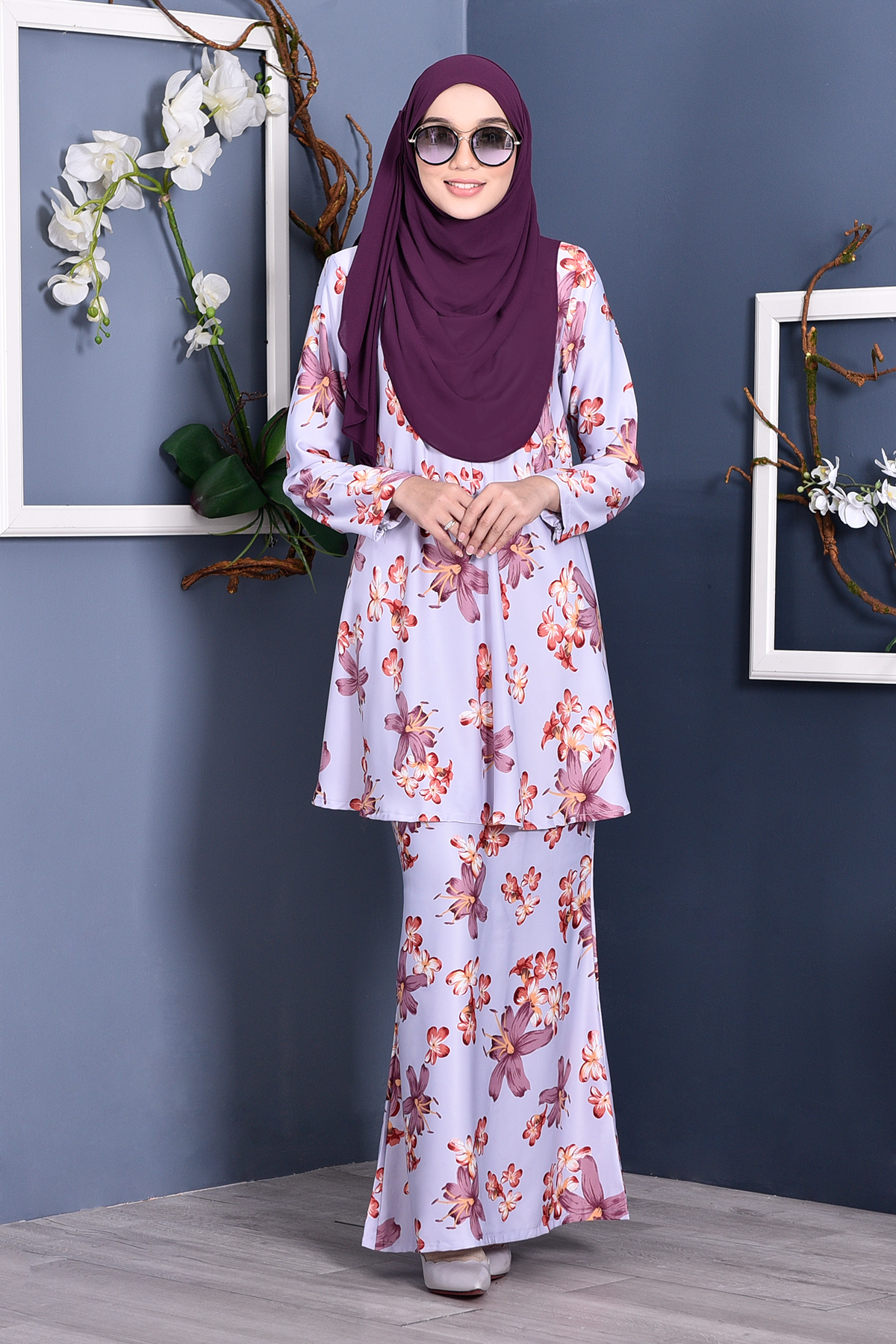 Baju Kurung Barbie Melly - Opal Purple