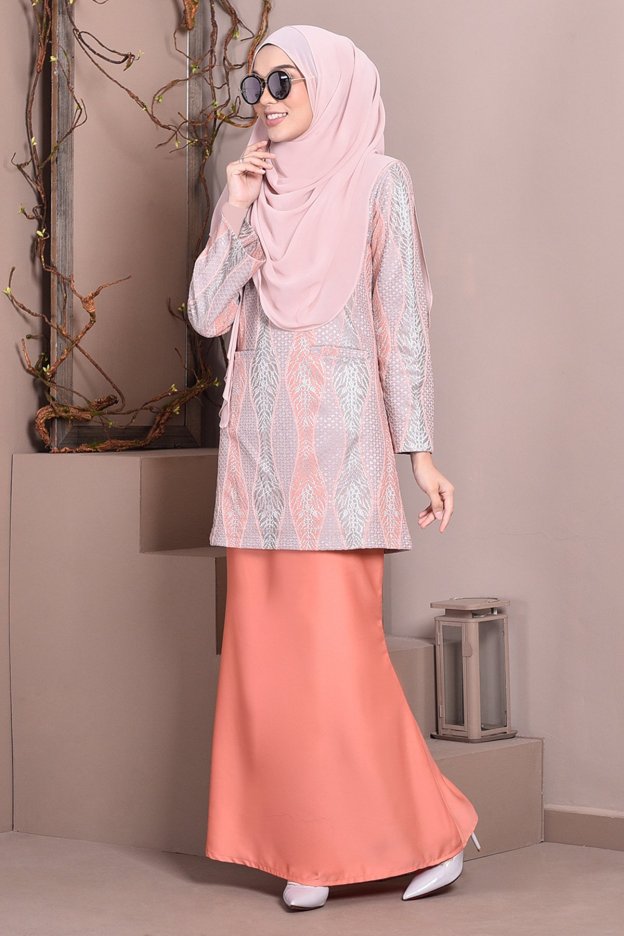 Baju Kurung Kedah Lace Gem - Coralette