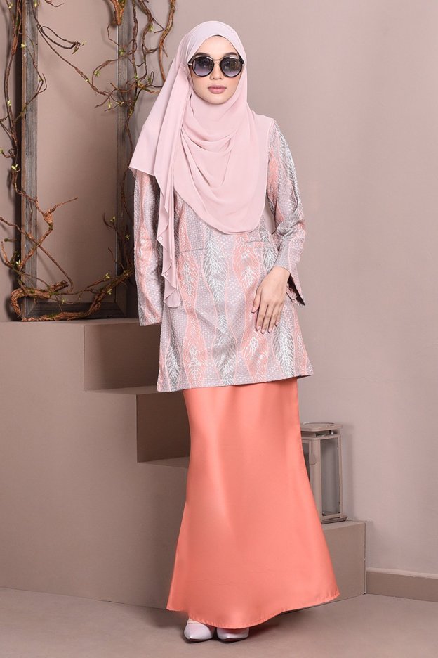 Baju Kurung Kedah Lace Gem - Coralette