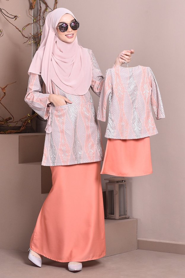 Baju Kurung Kedah Lace Gem Kids - Coralette