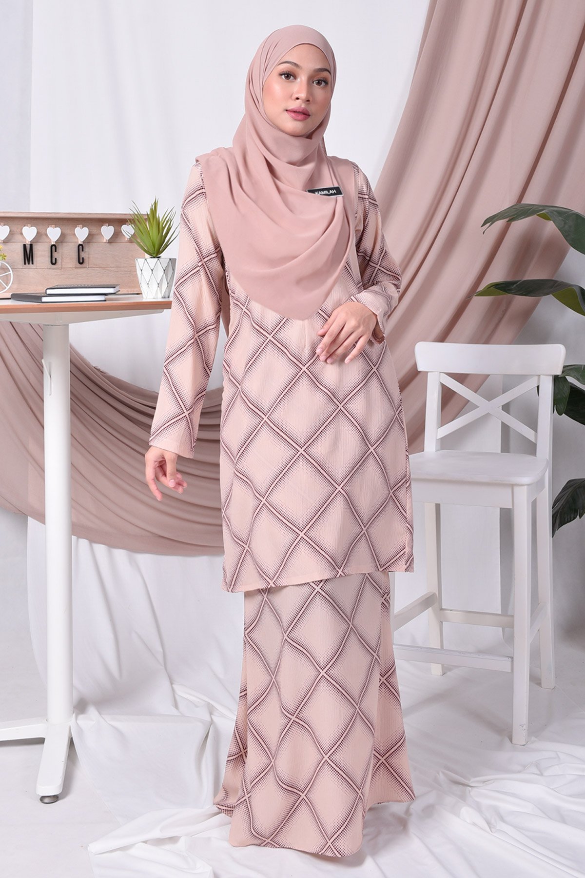 Baju Kurung Moden Trisha - Cheddar Cream