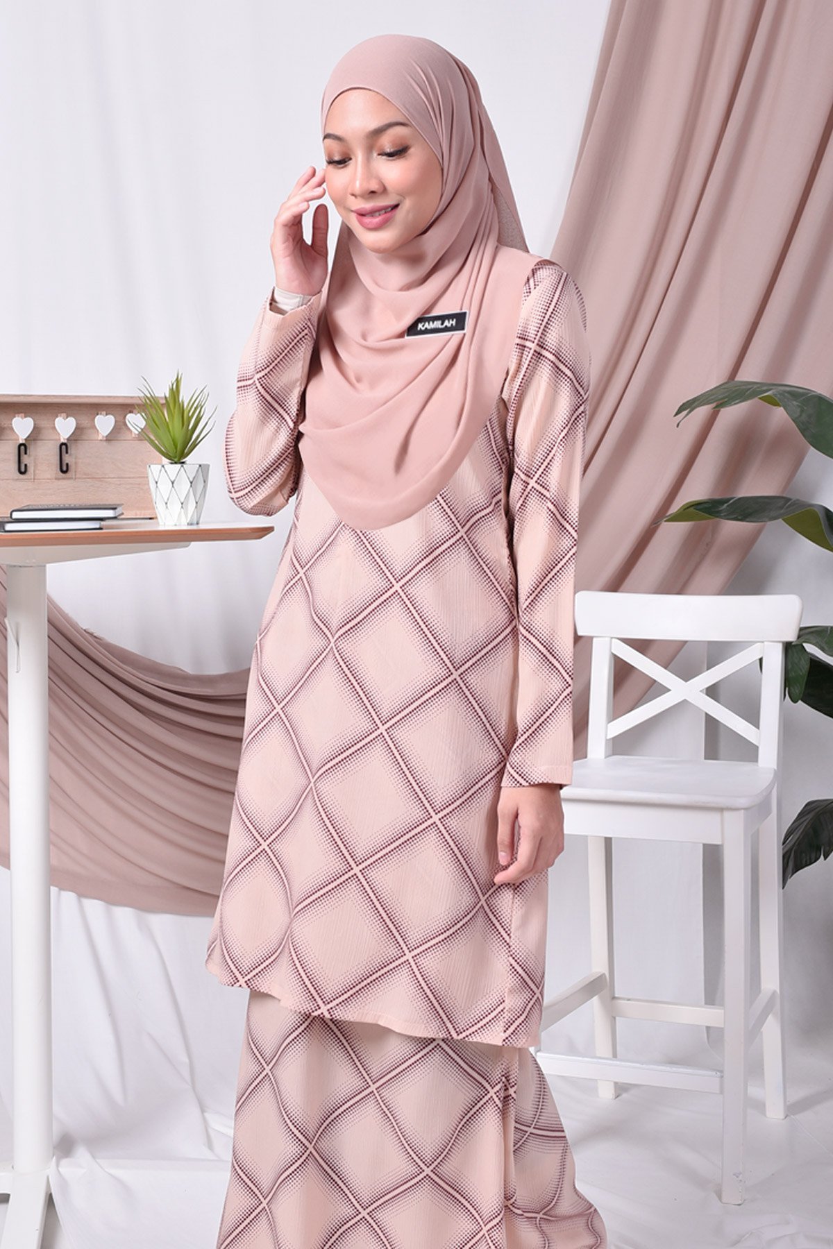 Baju Kurung Moden Trisha - Cheddar Cream