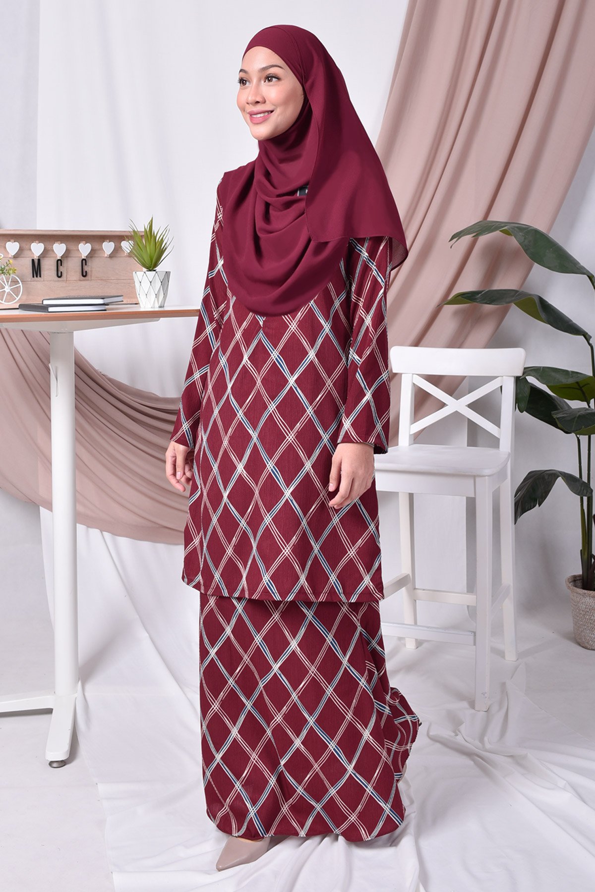 Baju Kurung Moden Tessa - Red