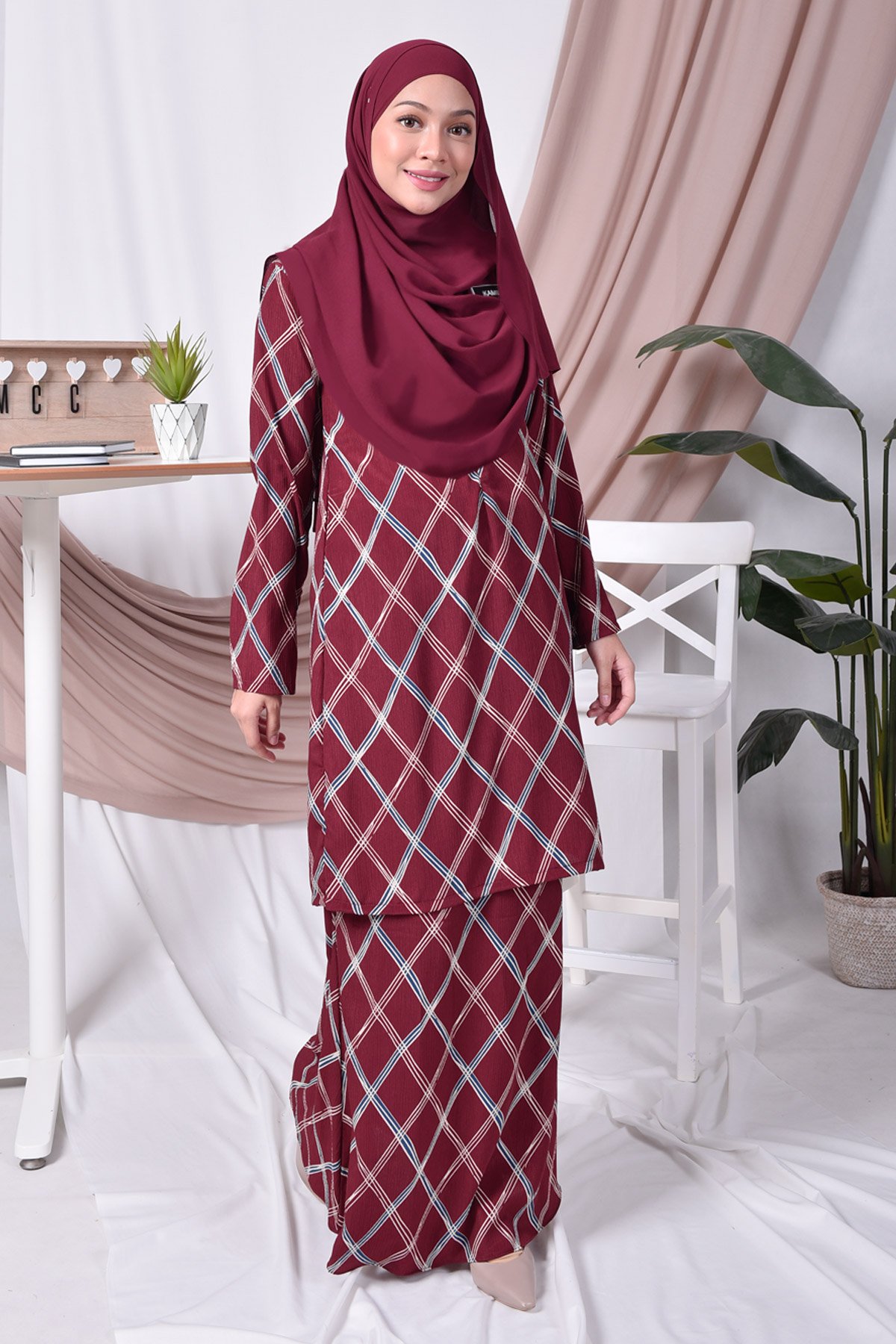 Baju Kurung Moden Tessa - Red