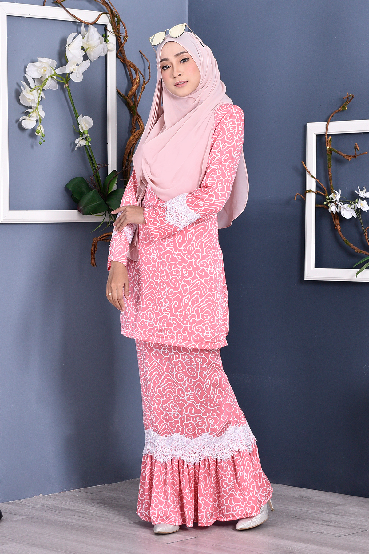 Baju Kurung Regene - Blushing Pink