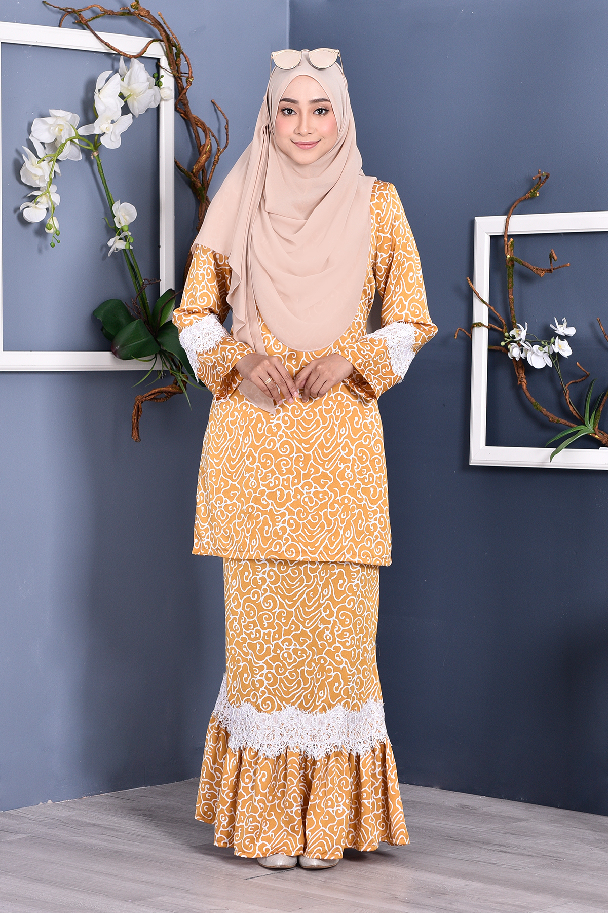 Baju Kurung Regene - Honey Gold