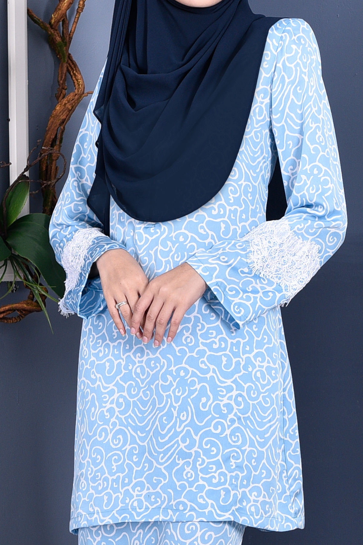 Baju Kurung Regene - Oasis Blue