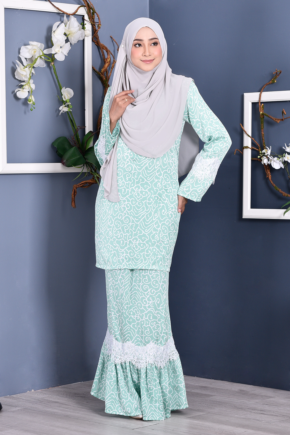 Baju Kurung Regene - Sea Green