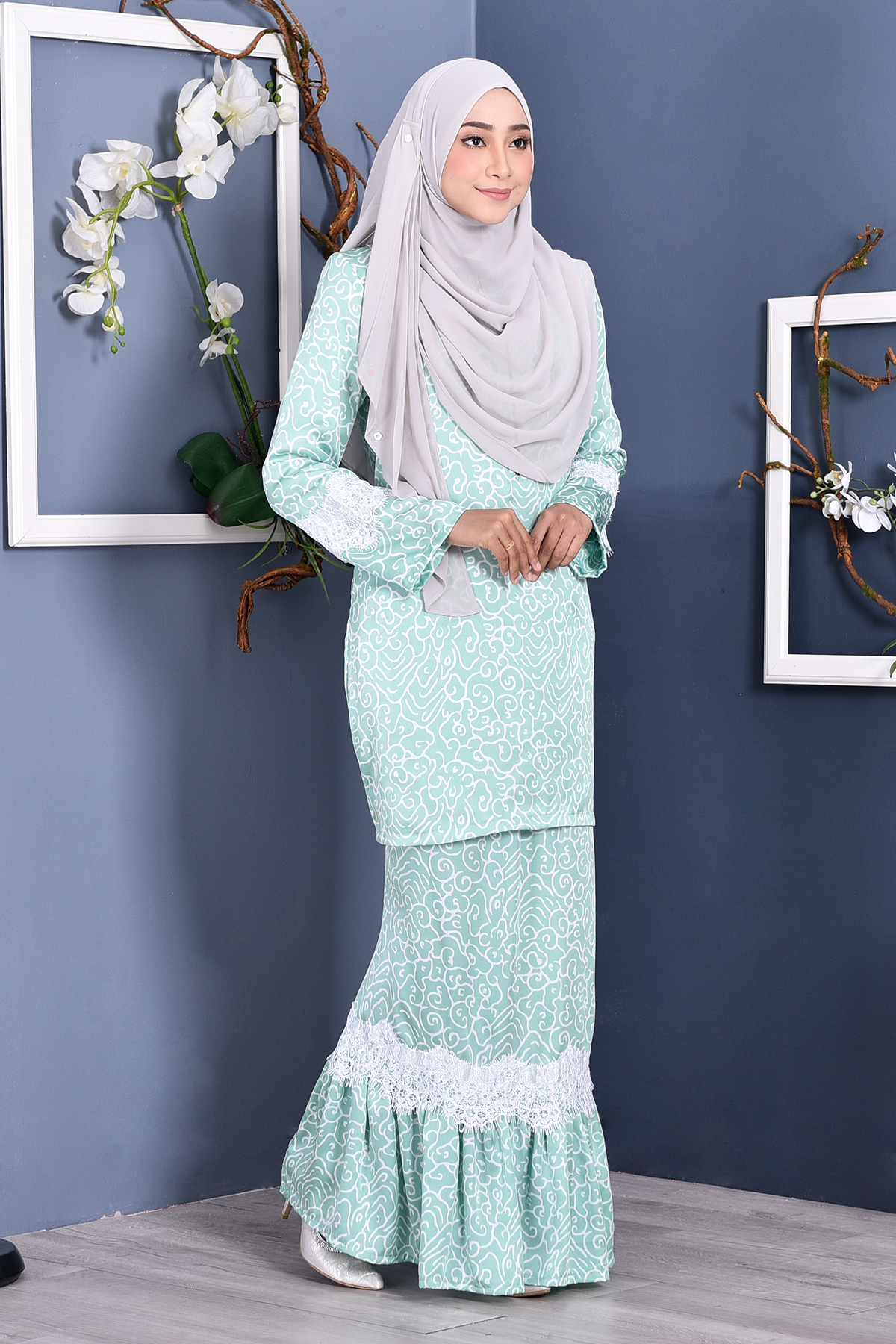 Baju Kurung Regene - Sea Green