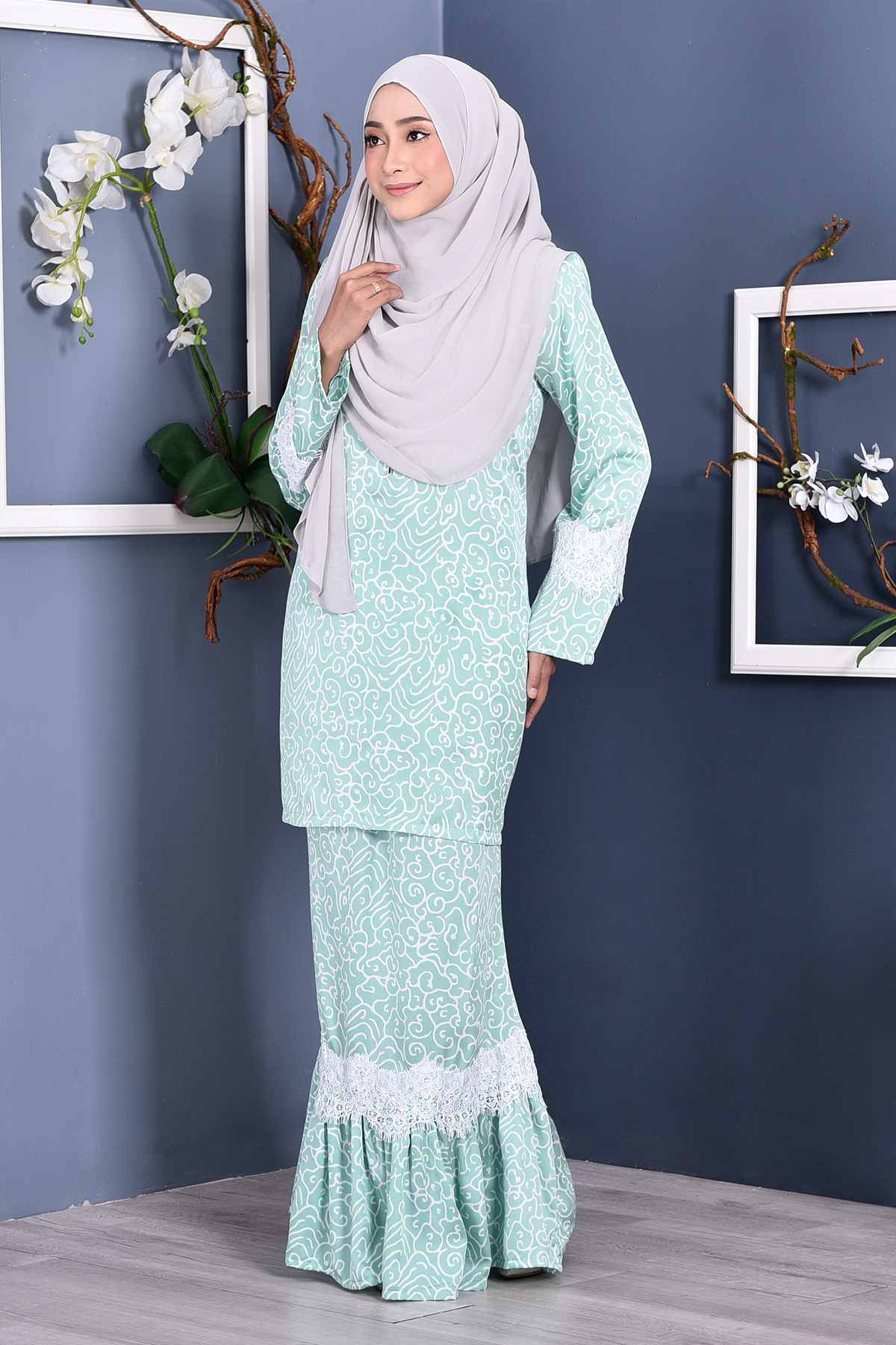 Baju Kurung Regene - Sea Green