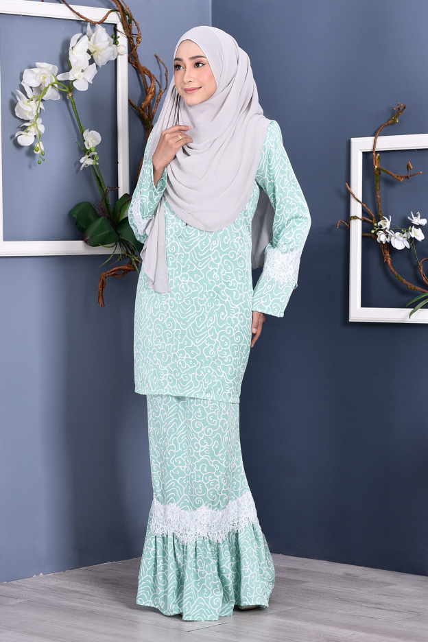 Baju Kurung Regene - Sea Green