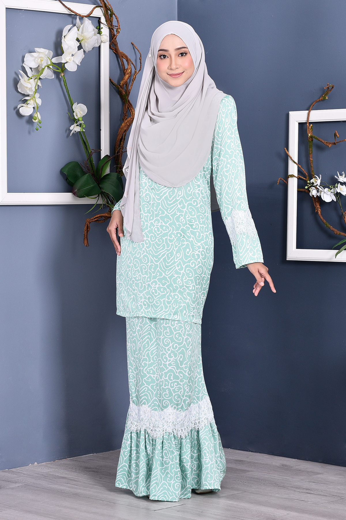 Baju Kurung Regene - Sea Green