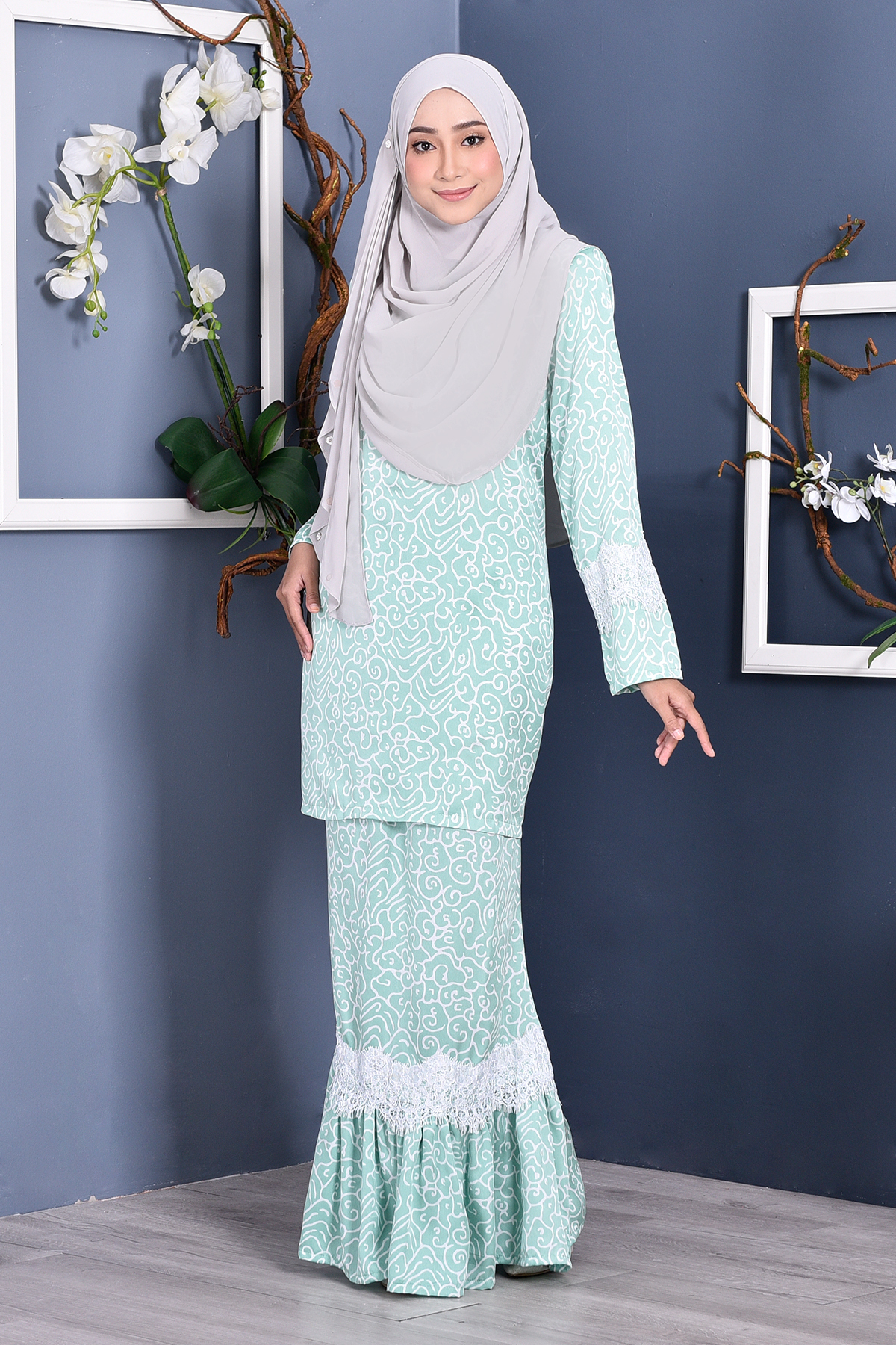 Baju Kurung Regene - Sea Green