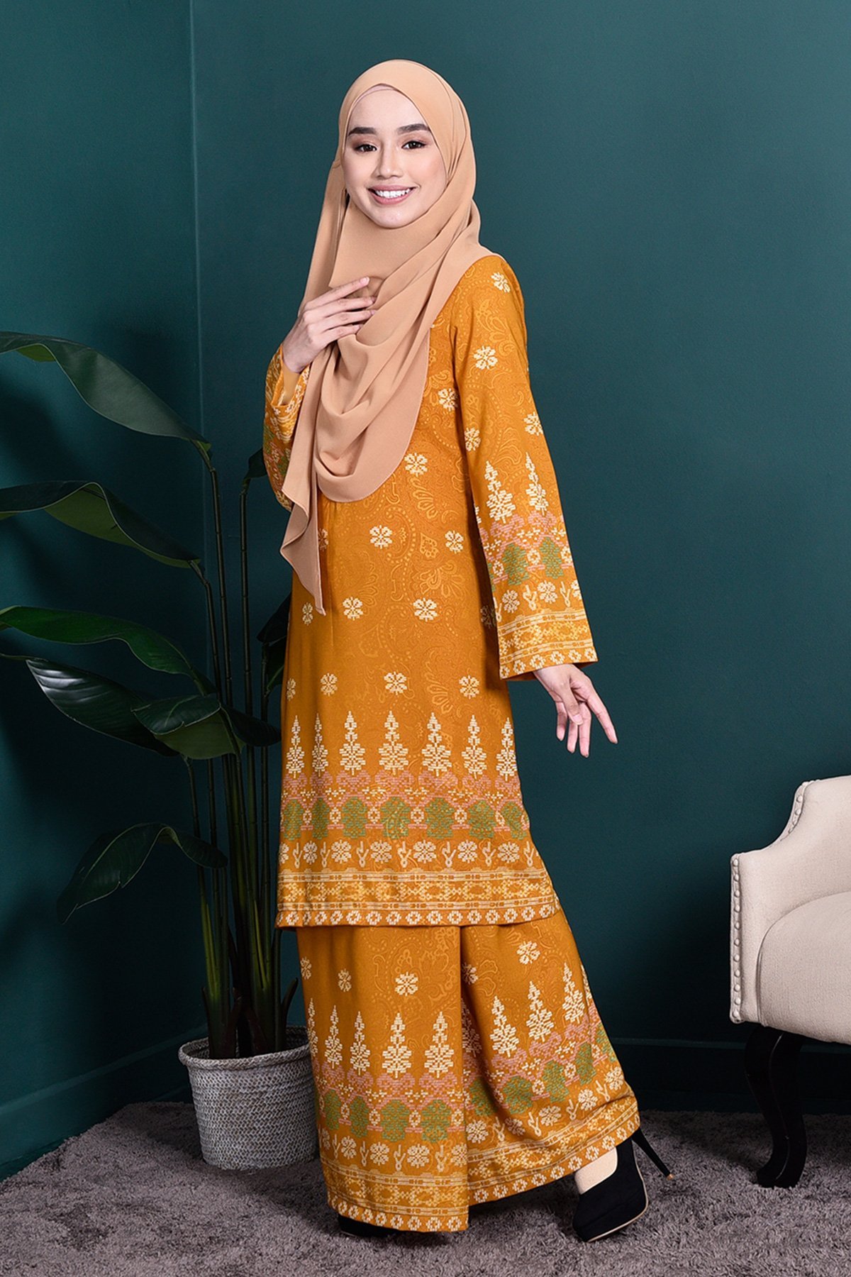 Baju Kurung Songket Amelia - Goldilocks