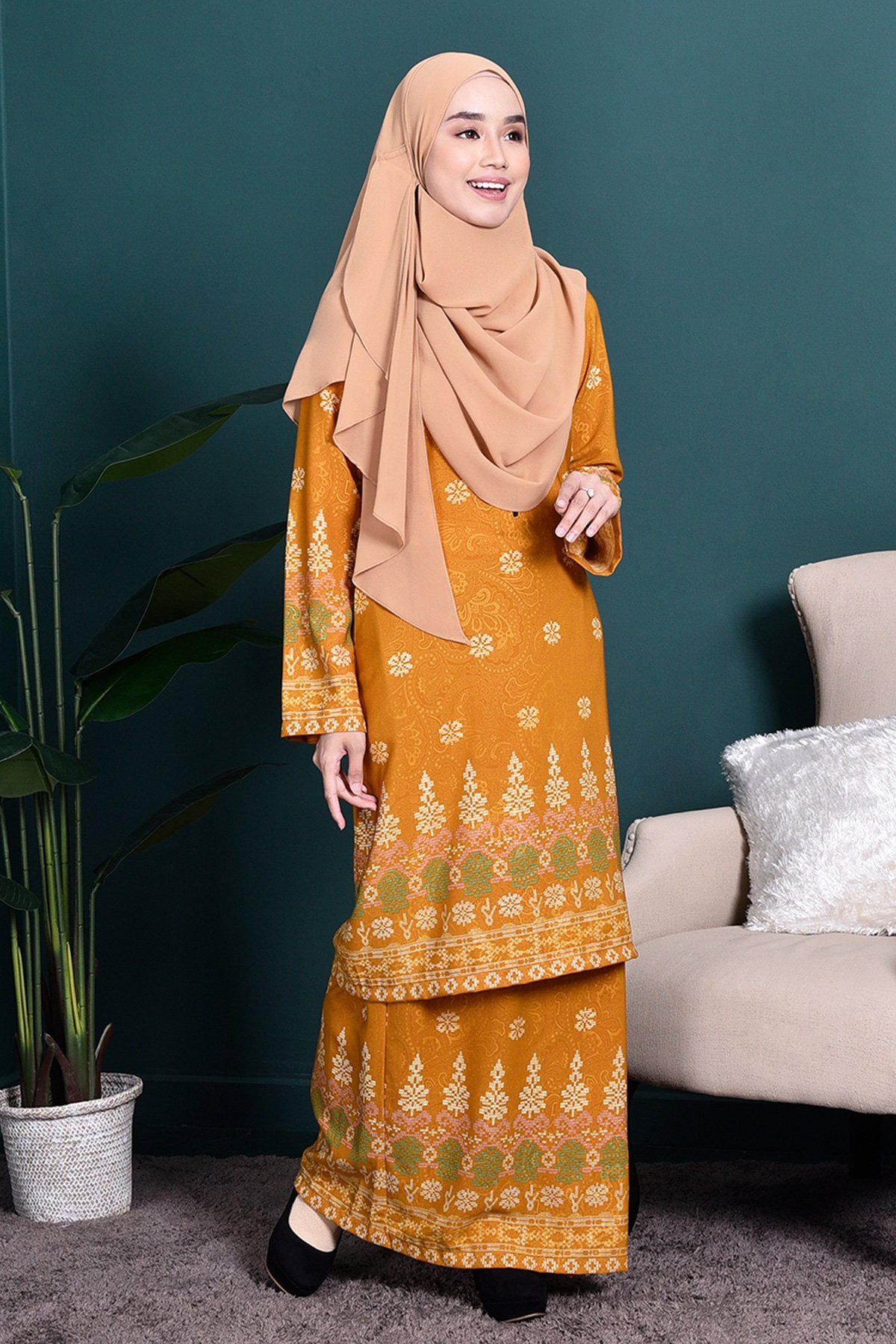 Baju Kurung Songket Amelia - Goldilocks