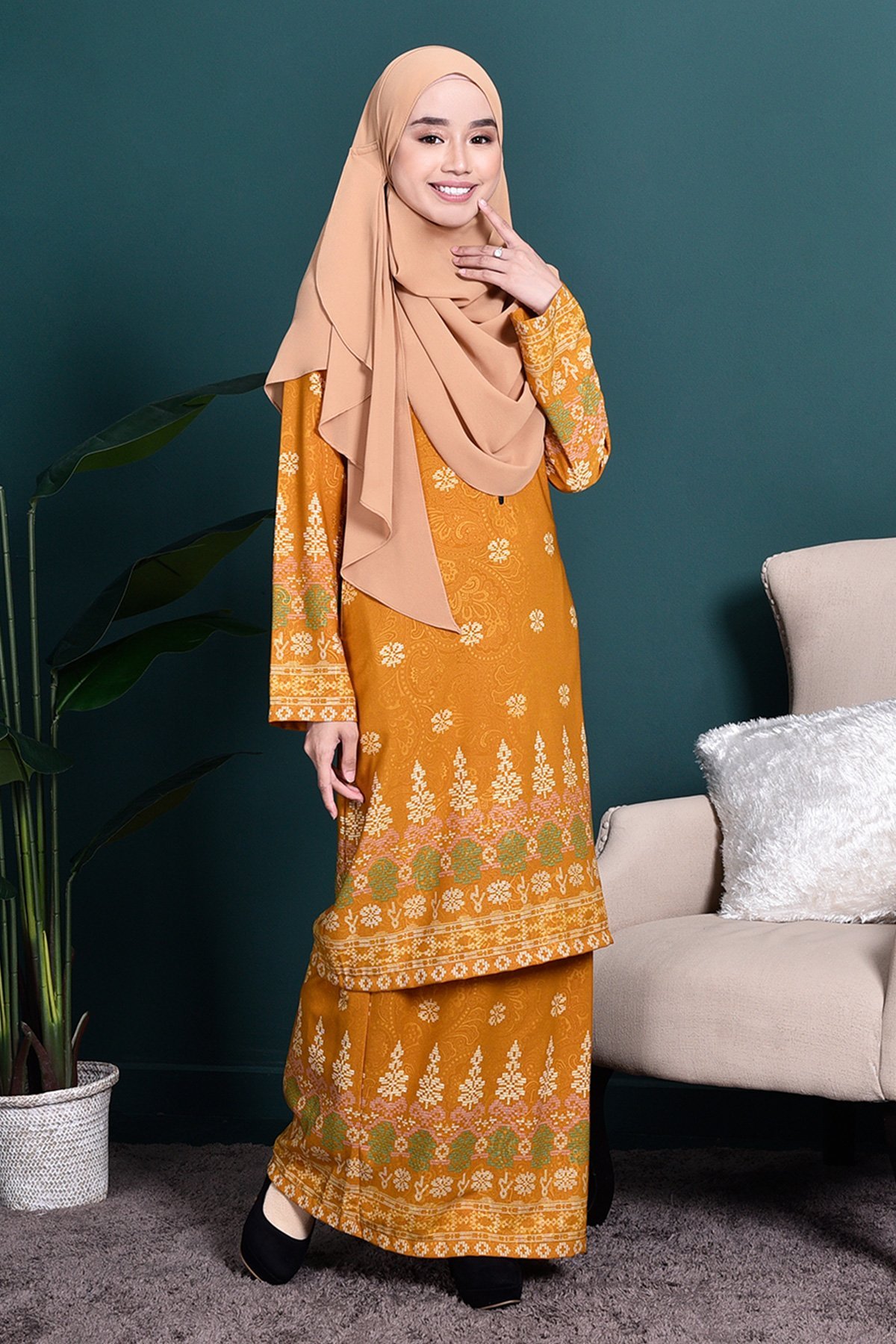 Baju Kurung Songket Amelia - Goldilocks