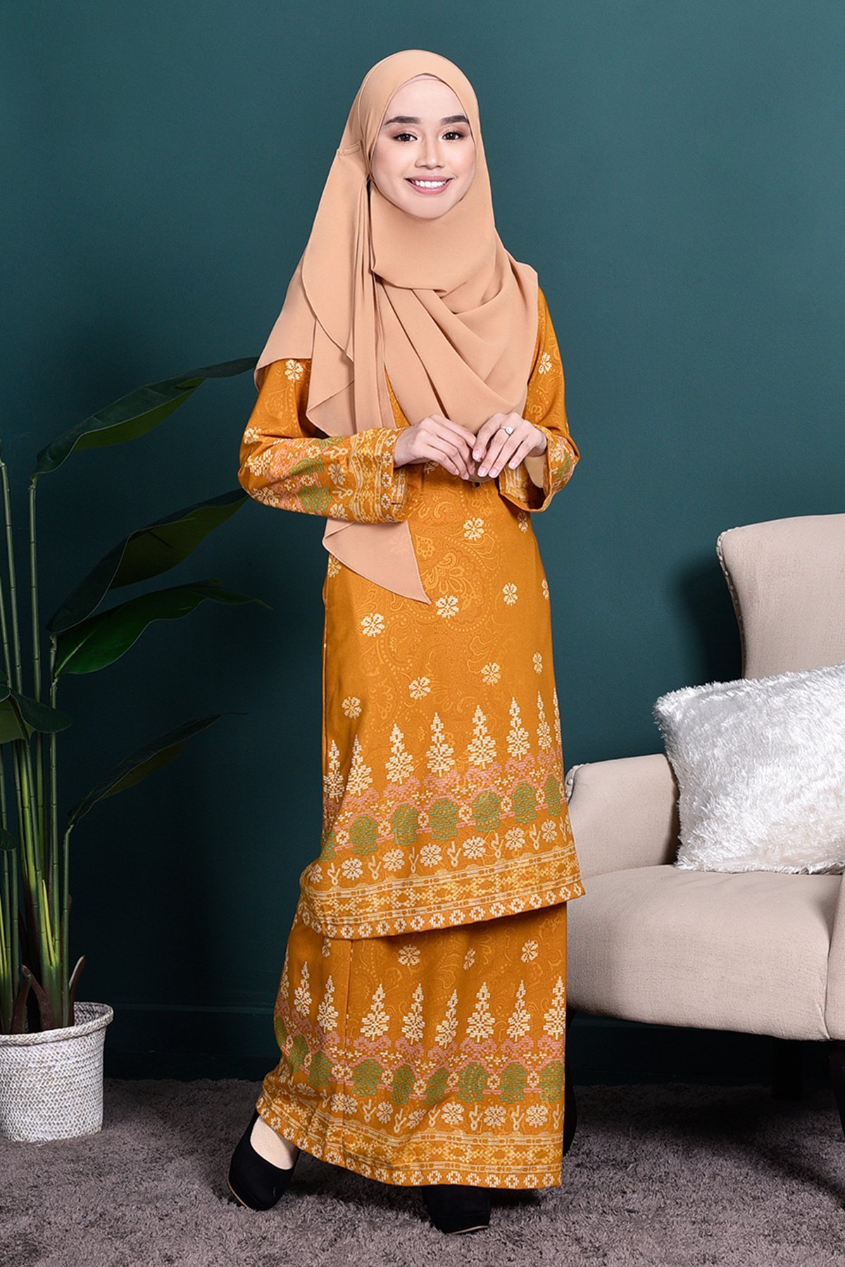 Baju Kurung Songket Amelia - Goldilocks