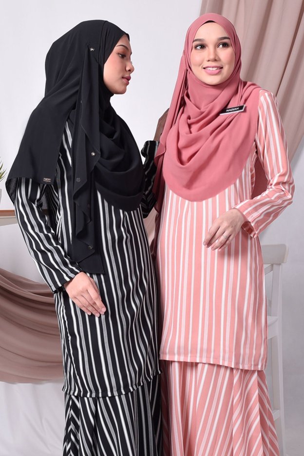 Baju Kurung Moden Monica - Black