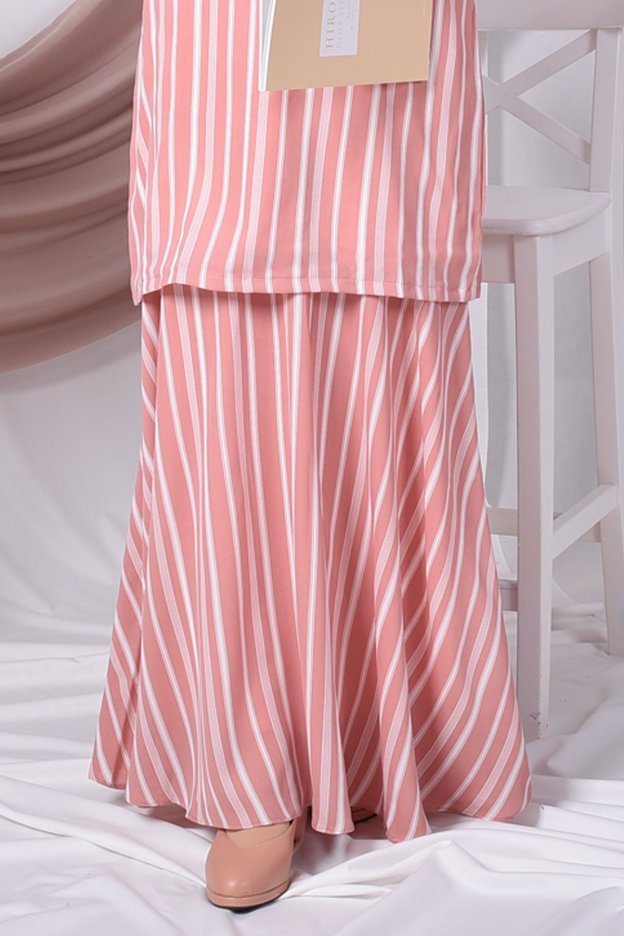 Baju Kurung Moden Monica - Peach