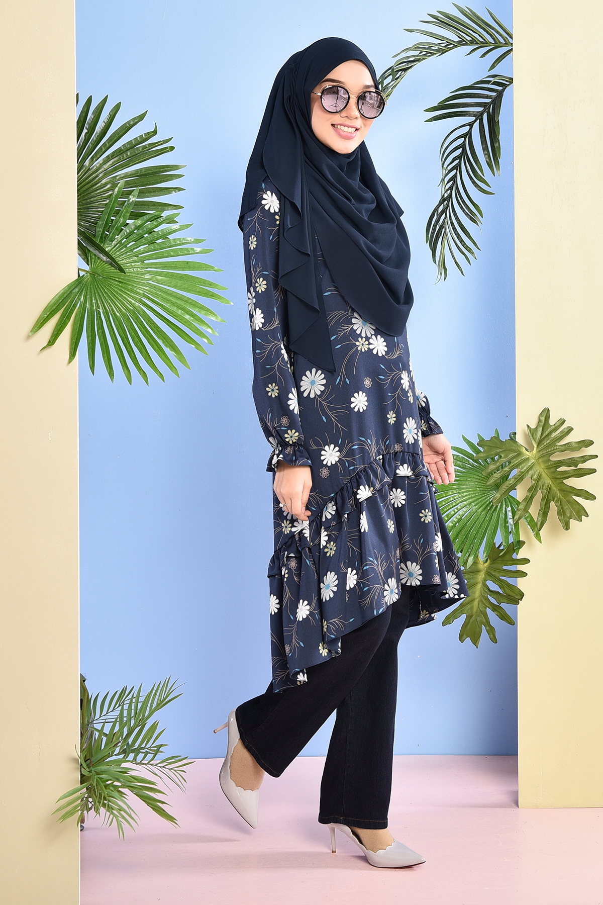 Tunic Rabeya - Deep Blue