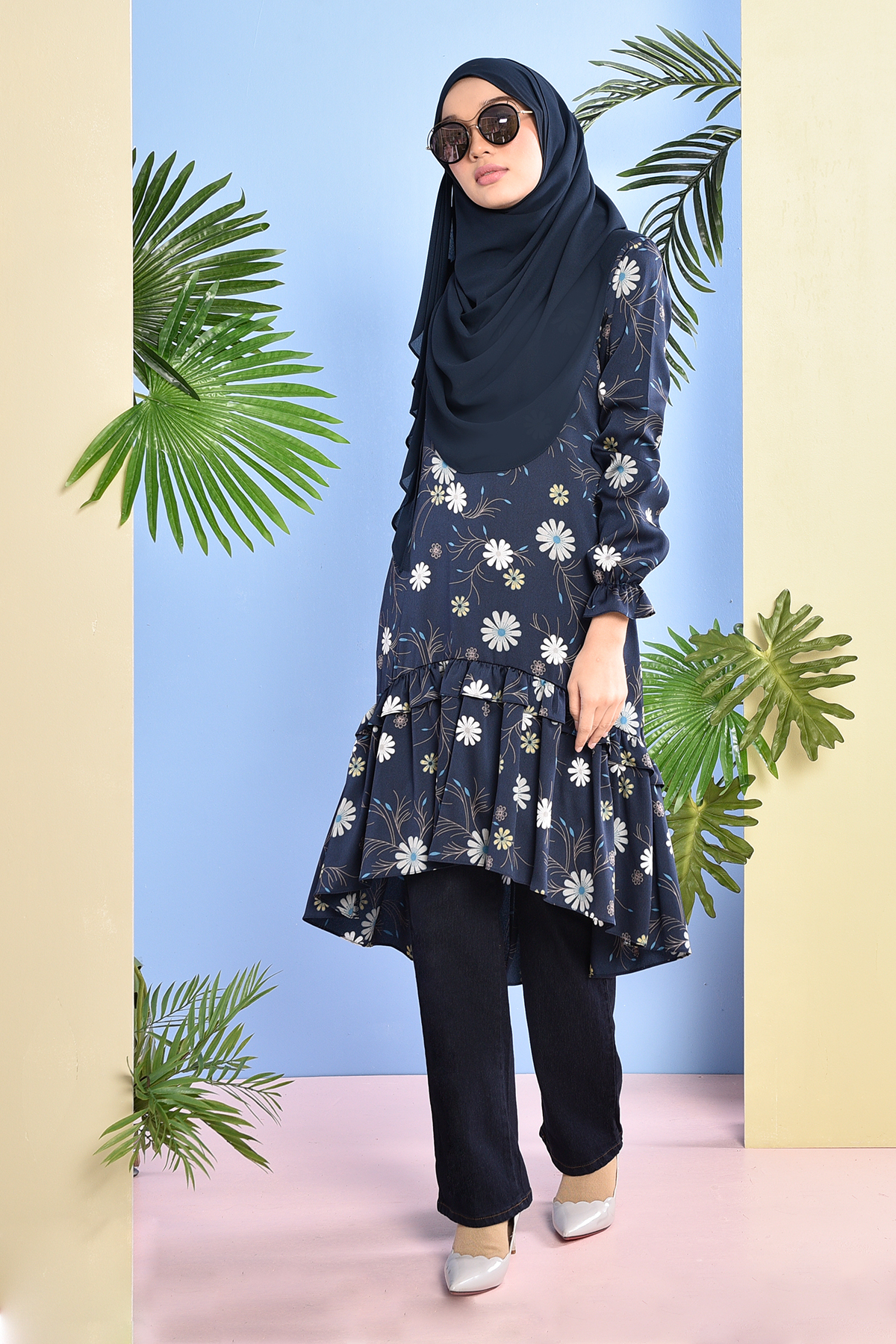 Tunic Rabeya - Deep Blue