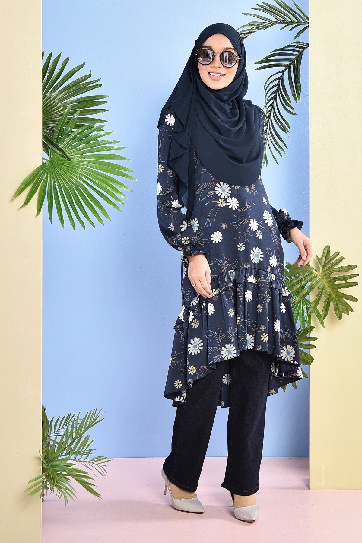Tunic Rabeya - Deep Blue