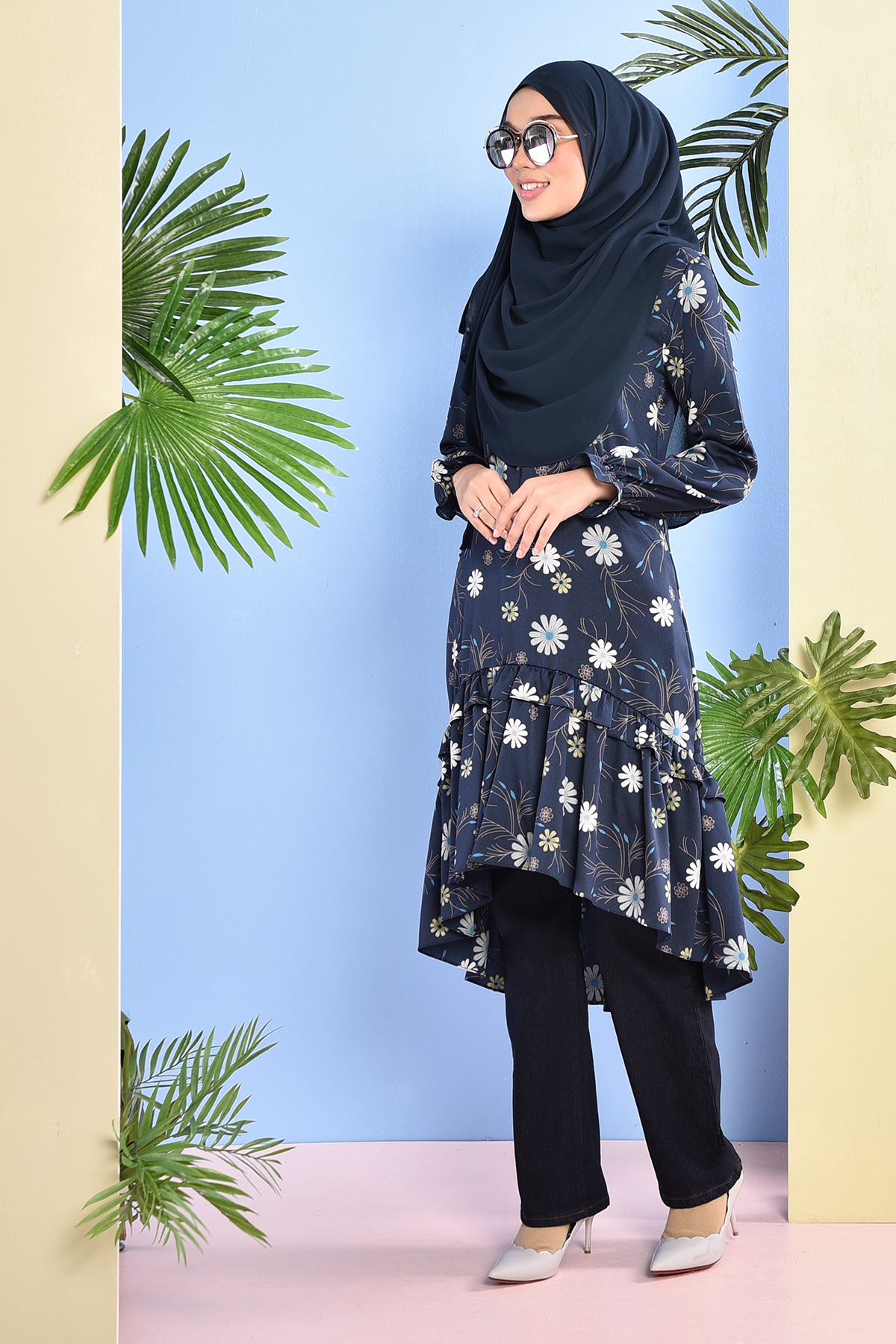 Tunic Rabeya - Deep Blue