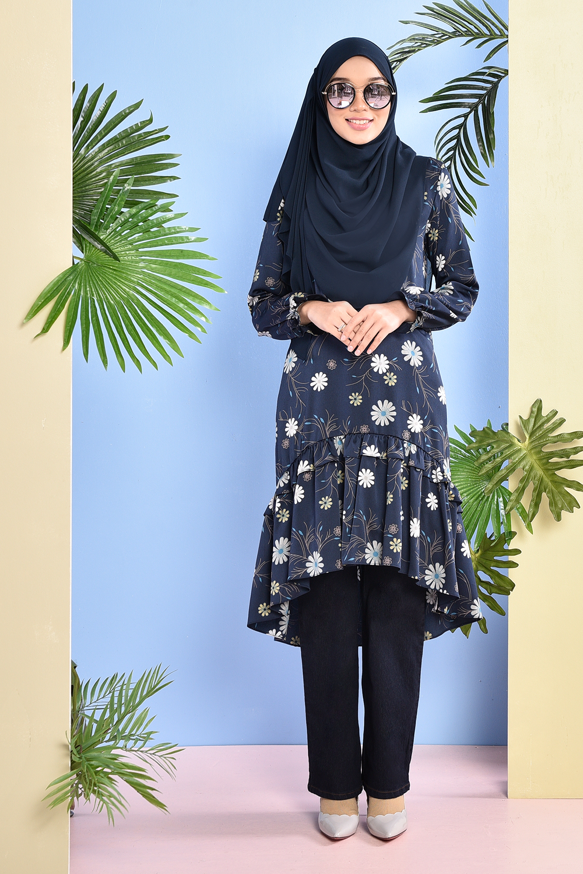 Tunic Rabeya - Deep Blue